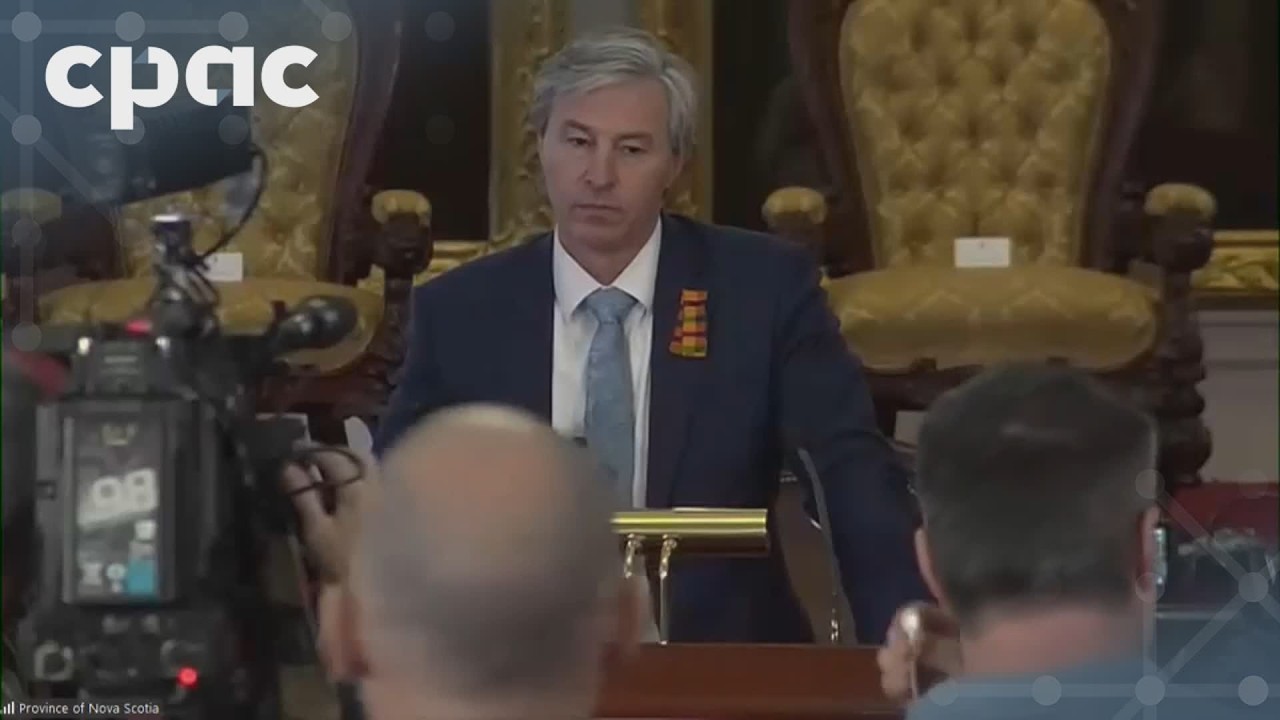 Nova Scotia Premier Tim Houston speaks with reporters in Halifax – February 27, 2026