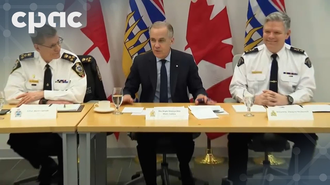 PM Mark Carney meets with extortion task force members in Surrey, B.C. – February 19, 2026
