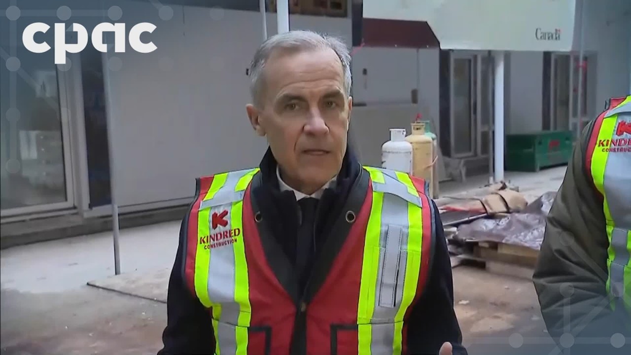 Prime Minister Mark Carney tours a construction site in Vancouver – February 18, 2026