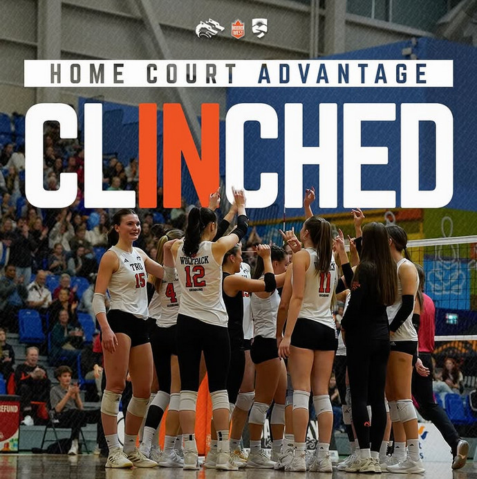 TRU WolfPack Women’s Volleyball: quarter-final game