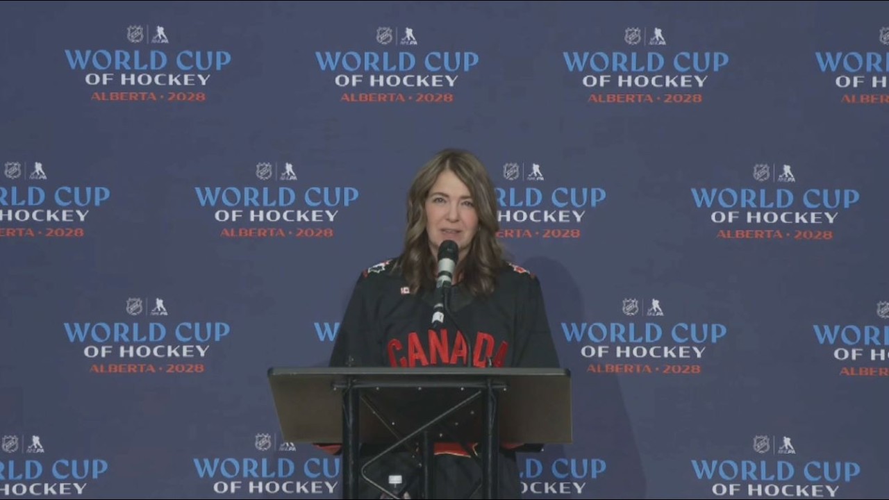 Alberta Premier Danielle Smith makes a sporting event announcement – March 16, 2026