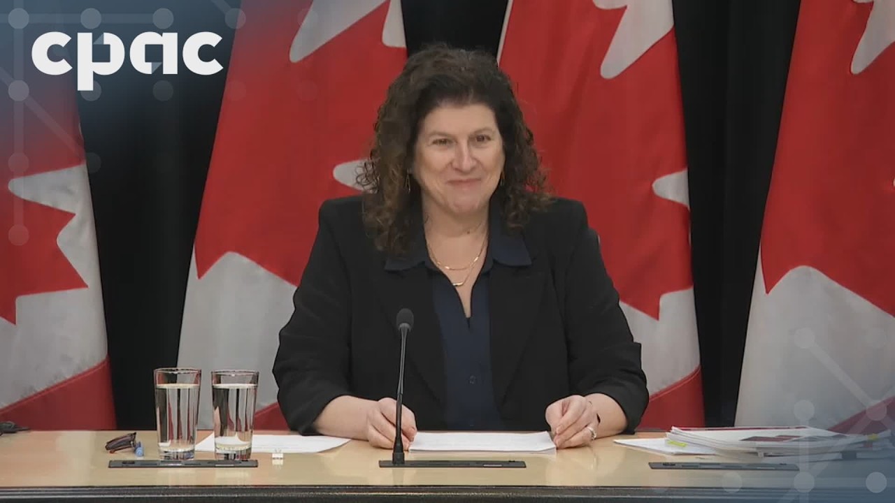 Auditor General Karen Hogan speaks with reporters about latest performance audits – March 23, 2026