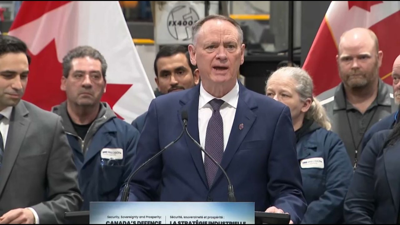 Defence Minister David McGuinty makes an announcement on ammunition production – March 18, 2026