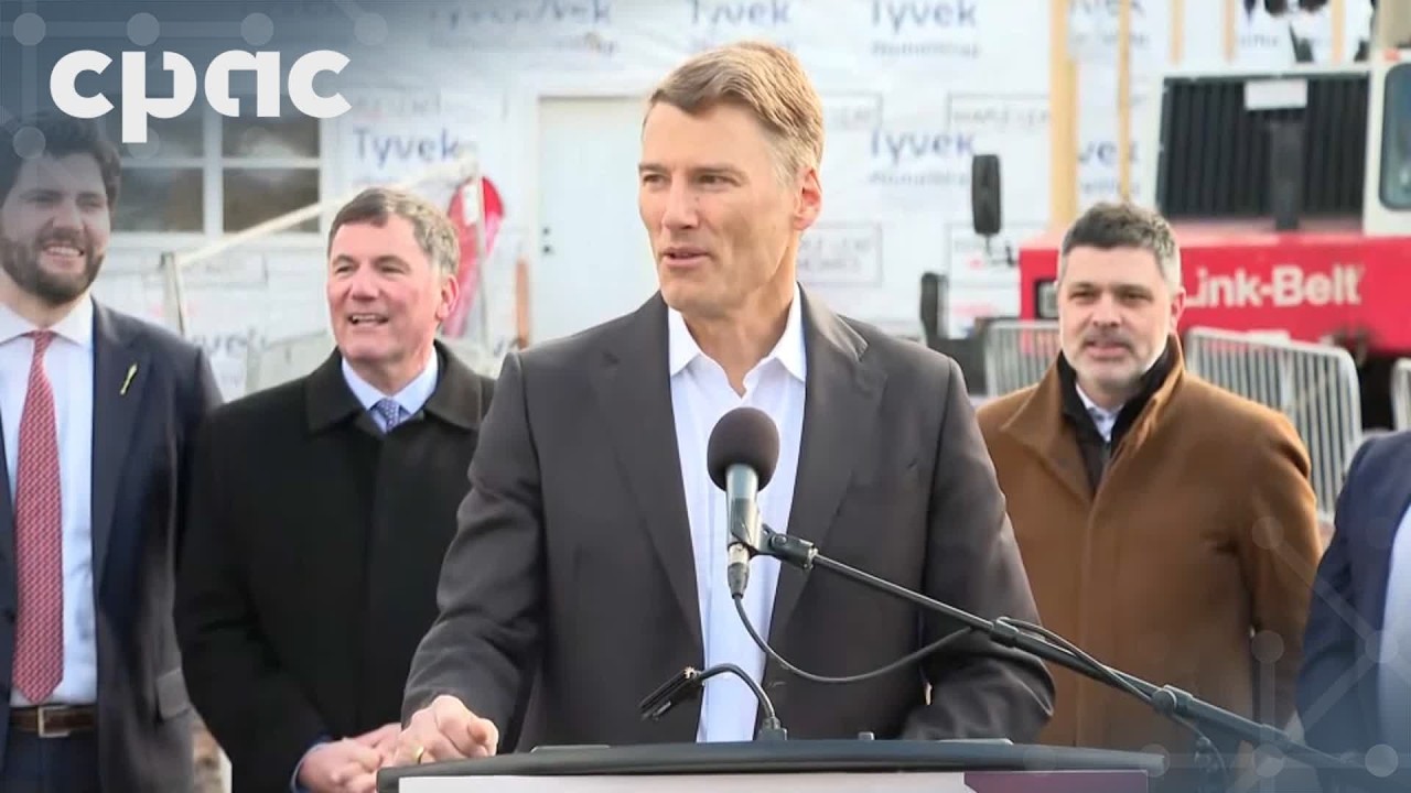 Housing Minister Gregor Robertson makes an announcement in Fredericton – March 20, 2026