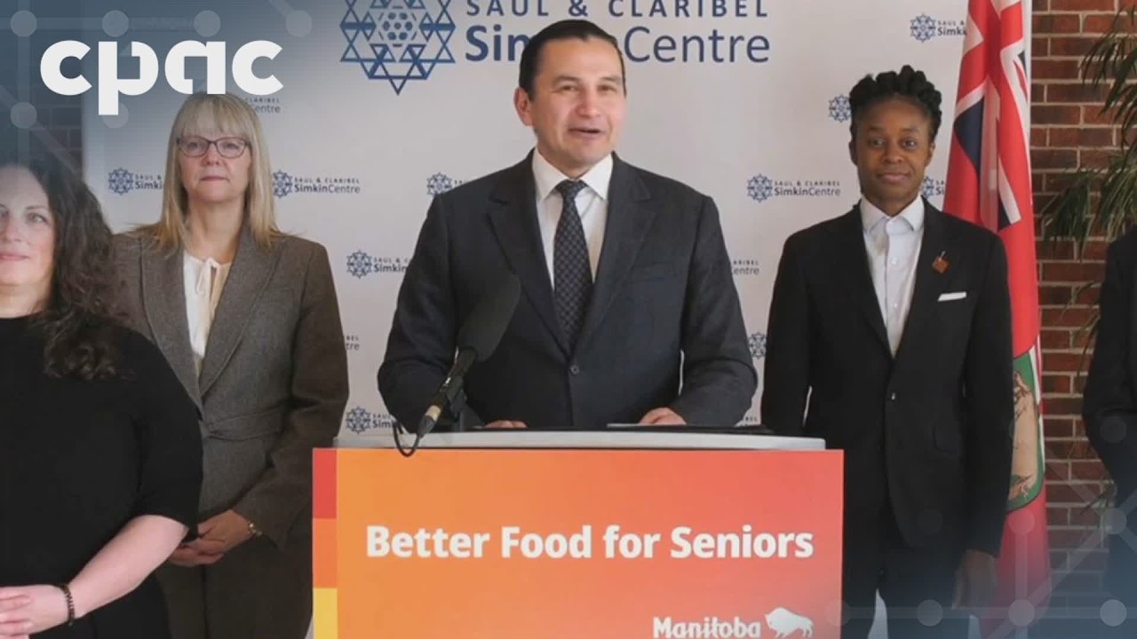 Manitoba Premier Wab Kinew makes an announcement on food for seniors – March 26, 2026