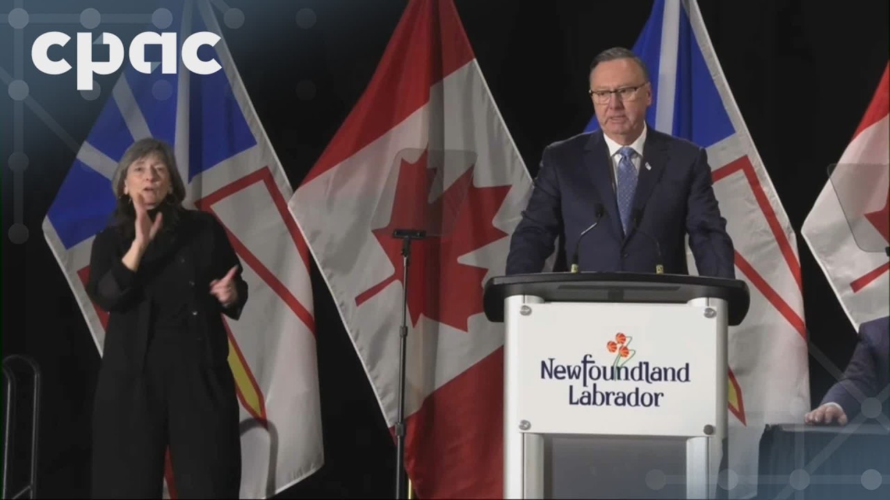 Newfoundland and Labrador Premier Tony Wakeham makes an announcement – March 3, 2026