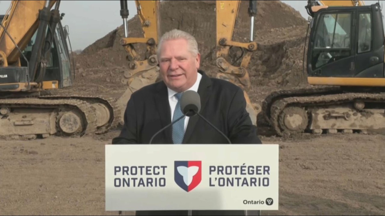 Ontario Premier Doug Ford holds a news conference in Mississauga – March 25, 2026