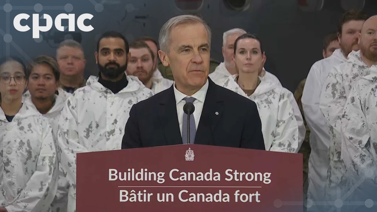 PM Mark Carney makes an Arctic defence announcement in Yellowknife – March 12, 2026