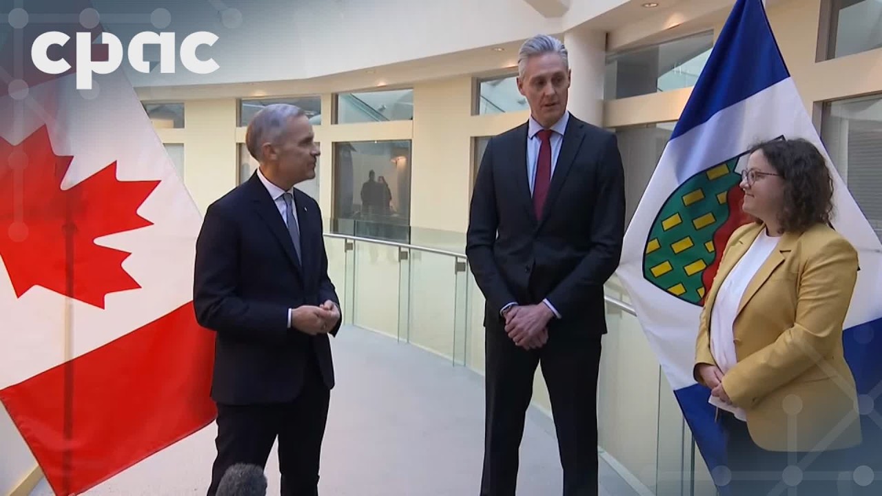 PM Mark Carney meets with N.W.T. Premier R.J. Simpson in Yellowknife – March 12, 2026