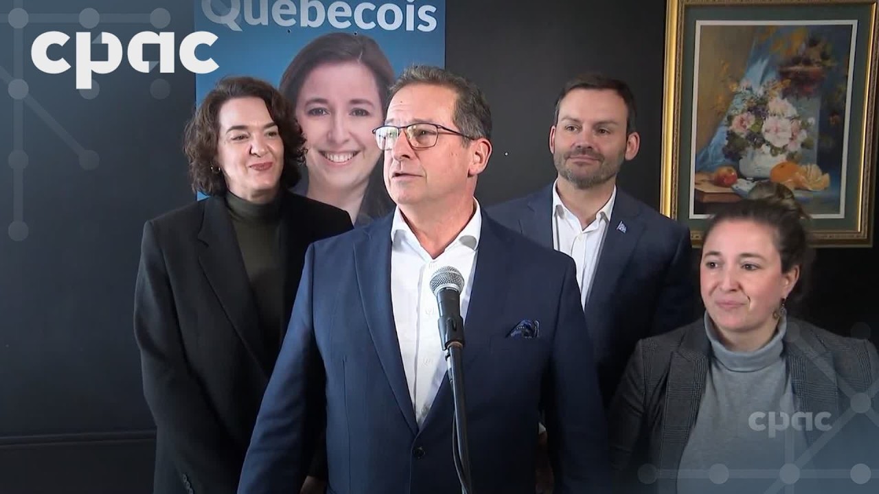 Y.-F. Blanchet et Paul St-Pierre Plamondon s’adressent aux médias à Terrebonne – 21 mars 2026