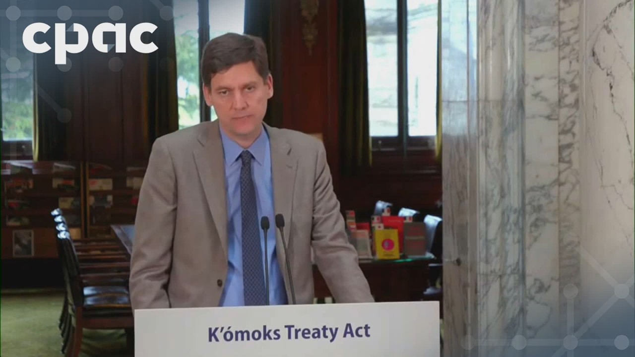 B.C. Premier David Eby announces K'ómoks Treaty Act – April 14, 2026