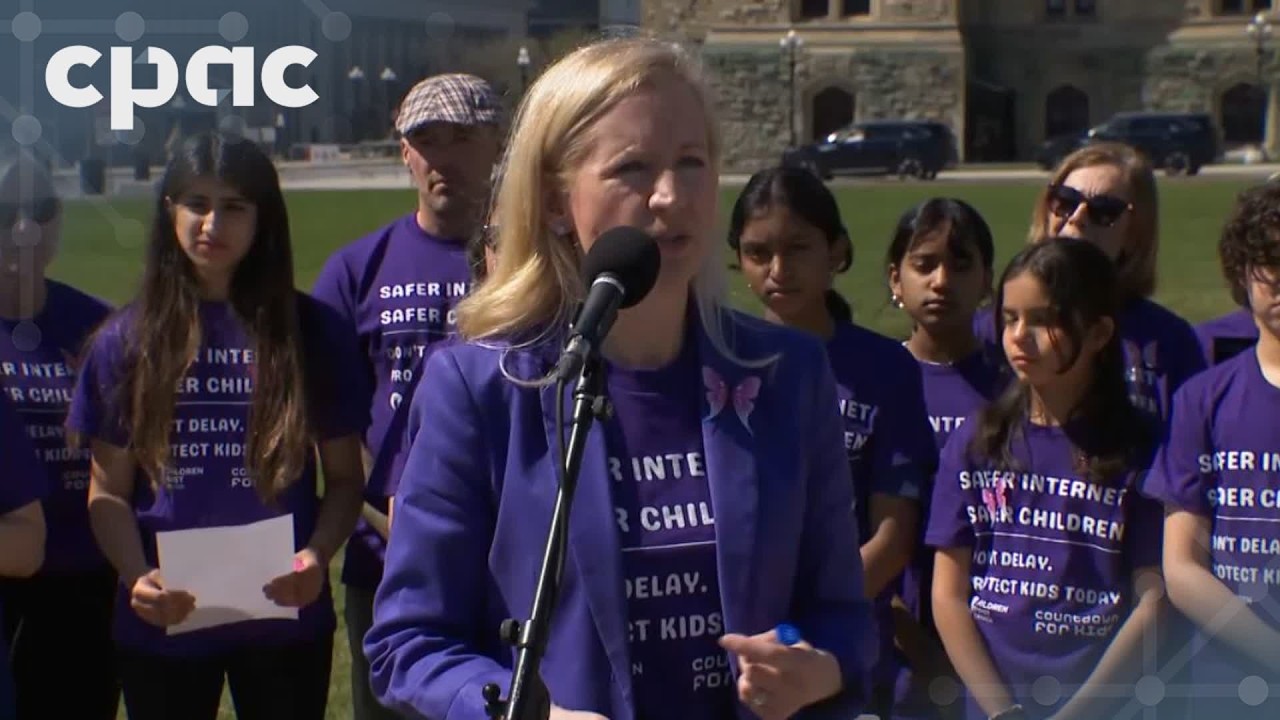 Child advocates rally on Parliament Hill for online harms bill – April 27, 2026