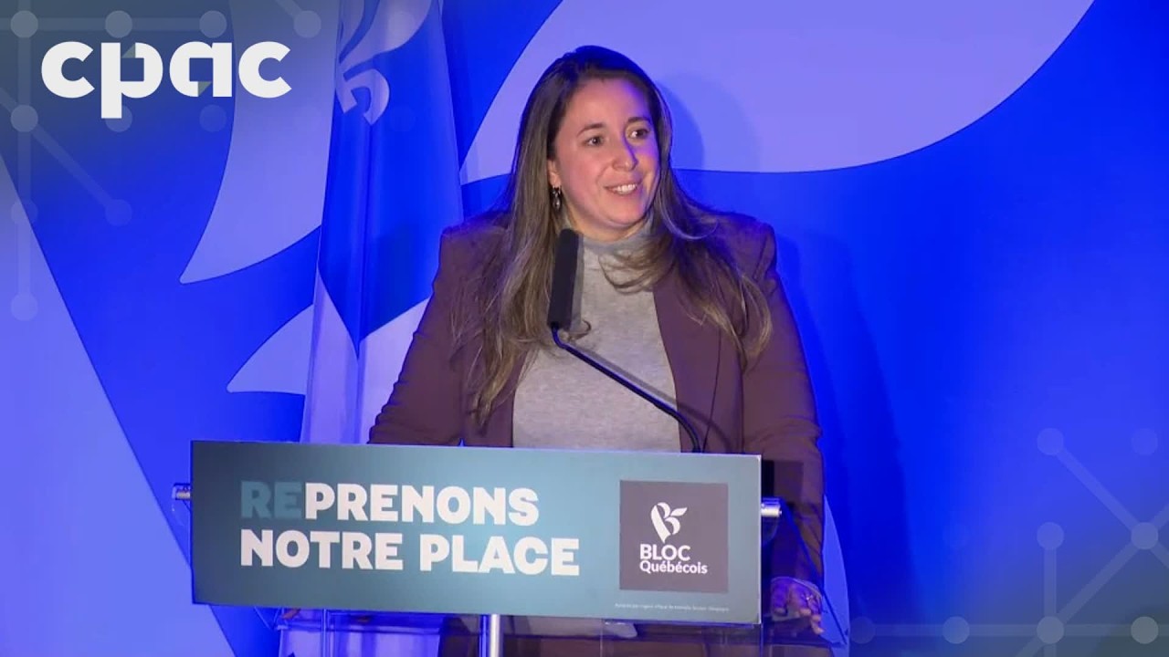 Discours de la candidate du Bloc dans Terrebonne, Nathalie Sinclair-Desgagné – 13 avril 2026