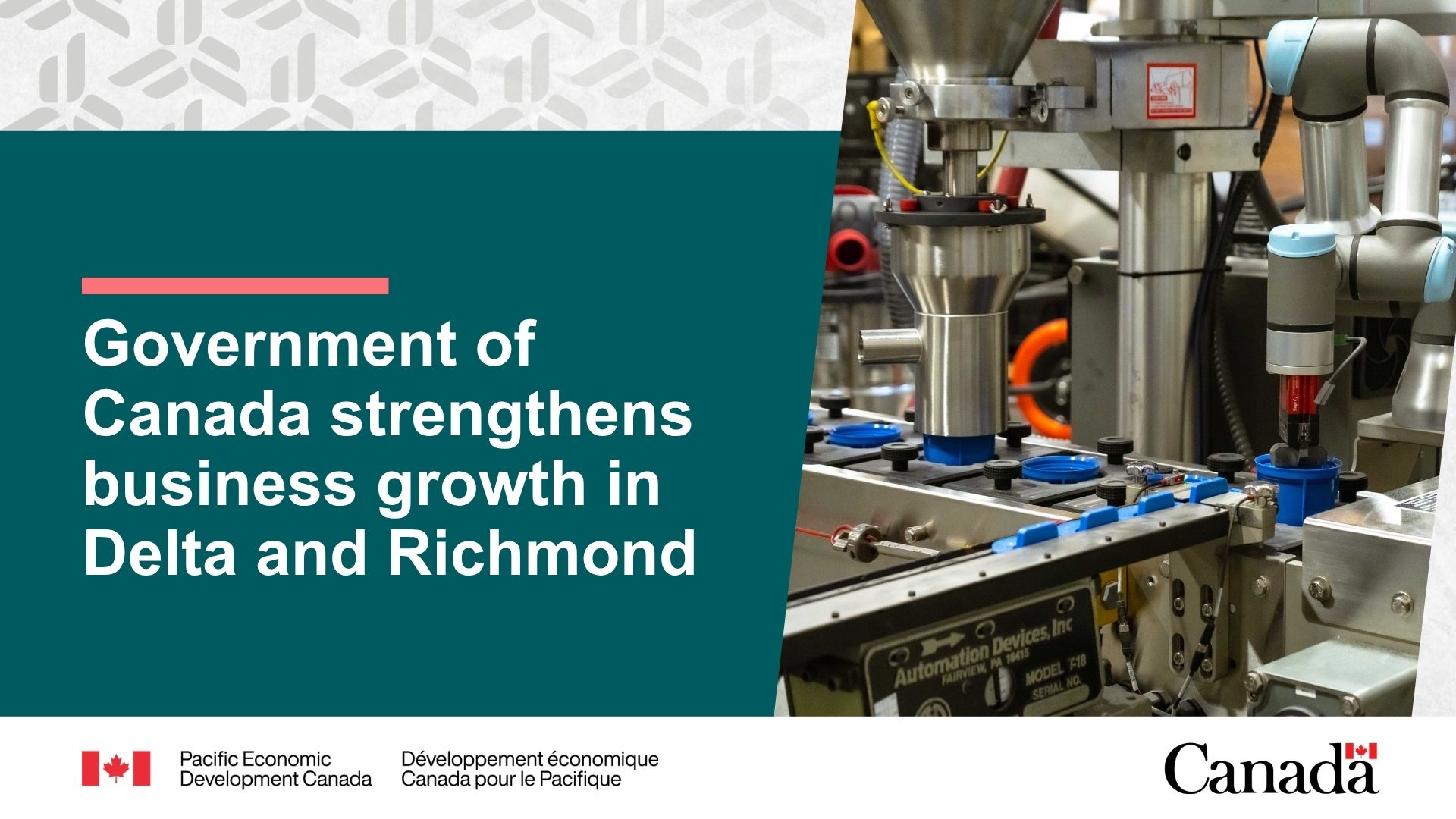 Government of Canada strengthens business growth in Delta and Richmond