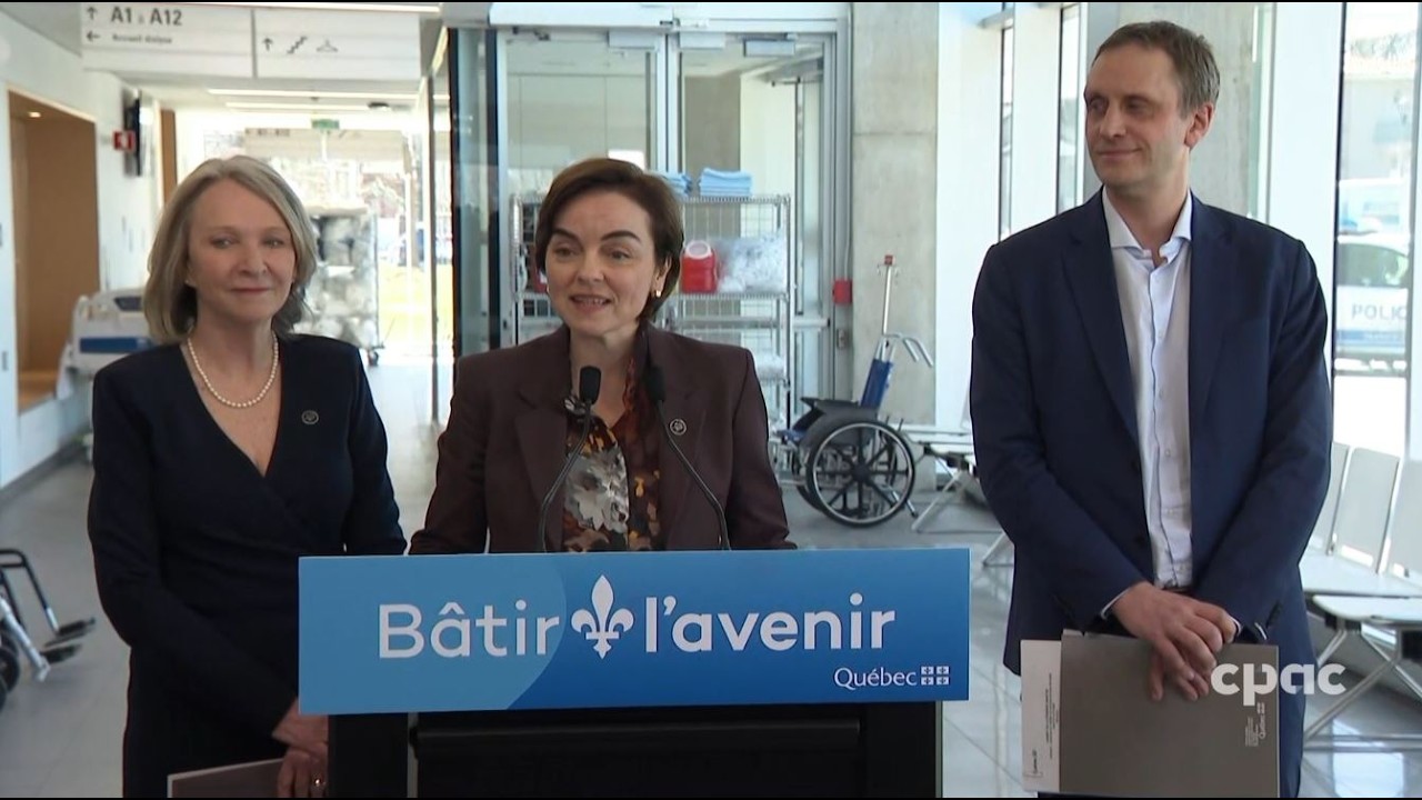 La PM du Québec Fréchette fait une annonce sur les infrastructures de santé – 23 avril 2026