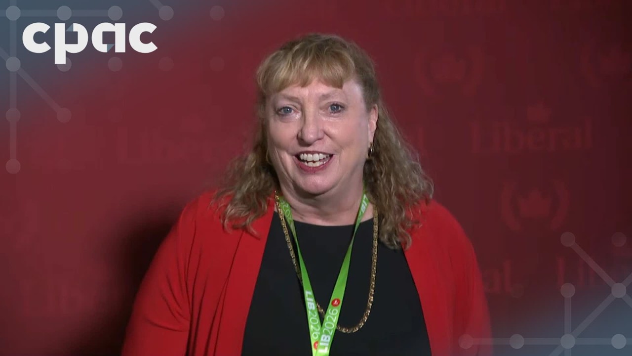 MP Marilyn Gladu speaks with reporters at the 2026 Liberal convention in Montreal – April 9, 2026