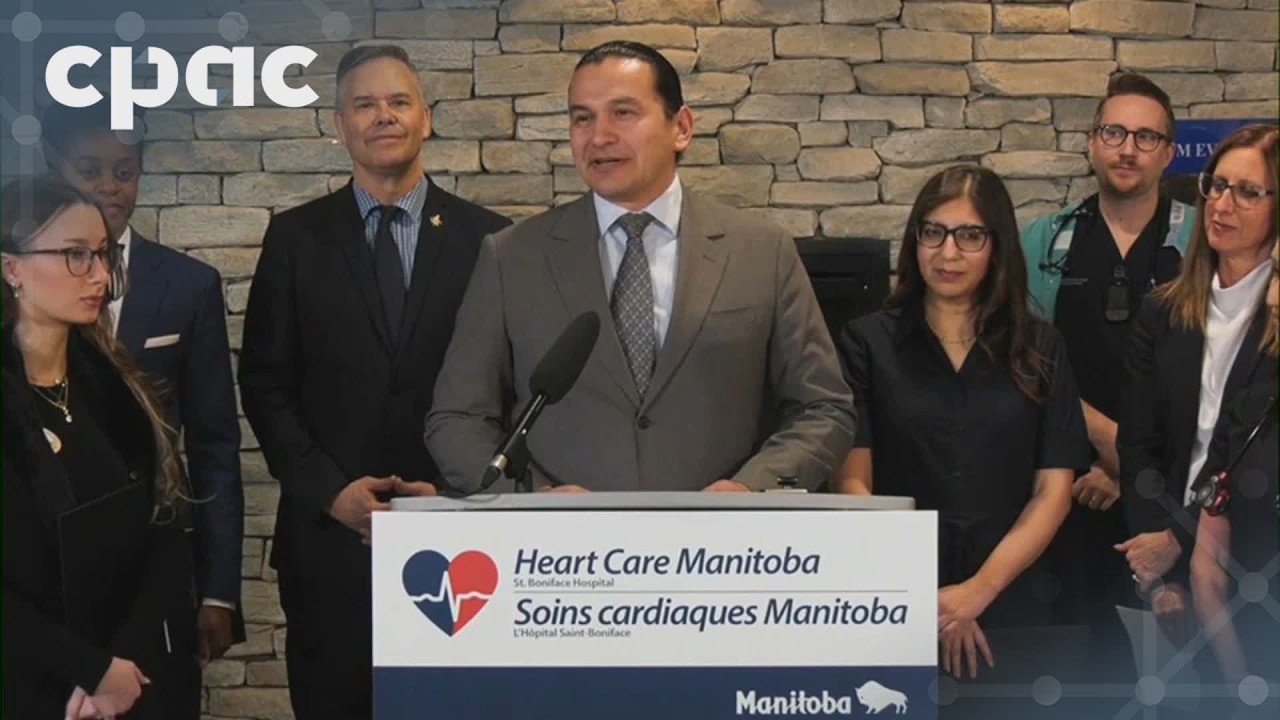Manitoba Premier Wab Kinew makes an announcement in Winnipeg – April 10, 2026