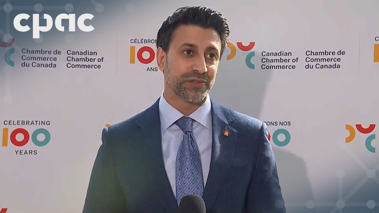 Minister of International Trade Maninder Sidhu speaks with reporters – April 21, 2026