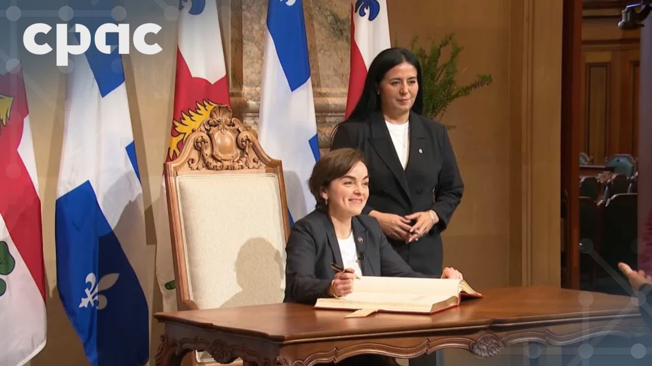 Point de presse de la PM du Québec, Christine Fréchette, et de la mairesse de Mtl – 22 avril 2026