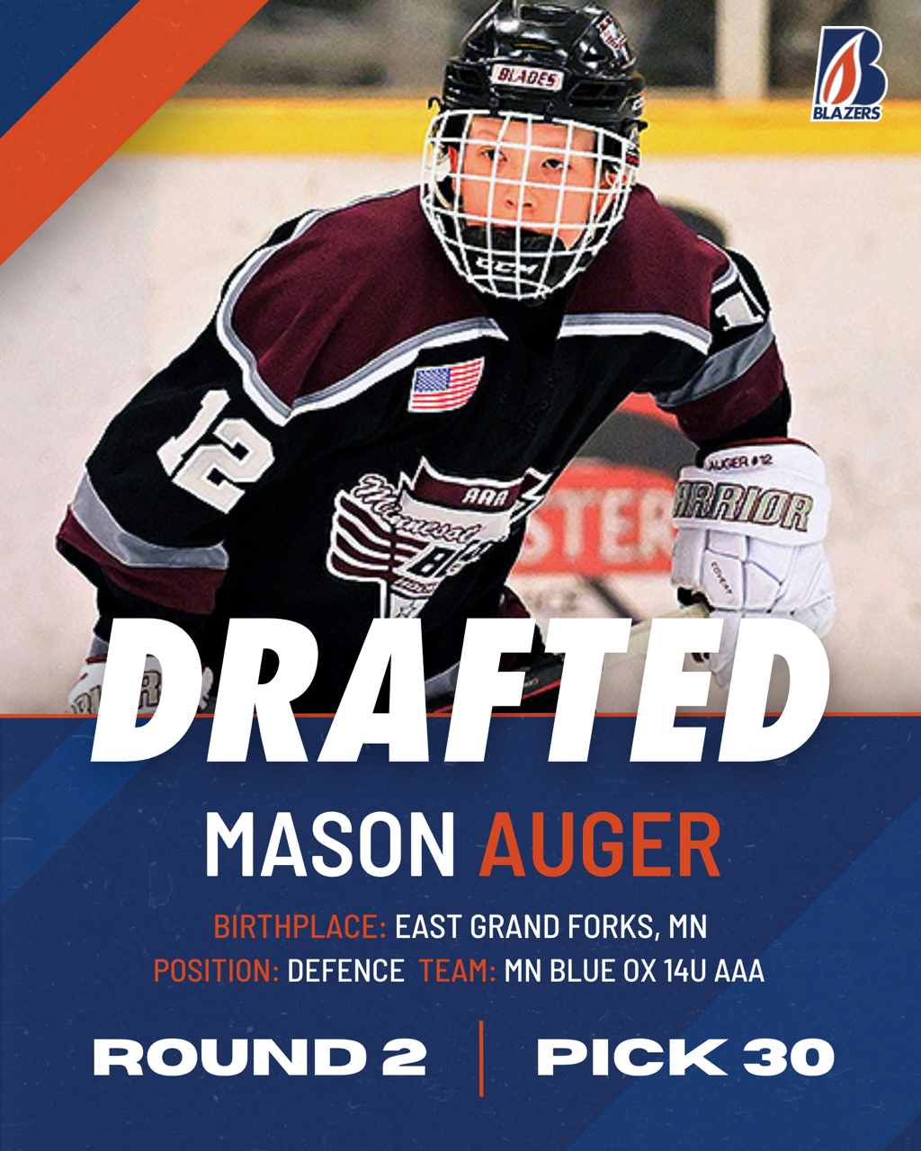 BLAZERS SELECT 10 PLAYERS IN WHL PROSPECTS DRAFT
