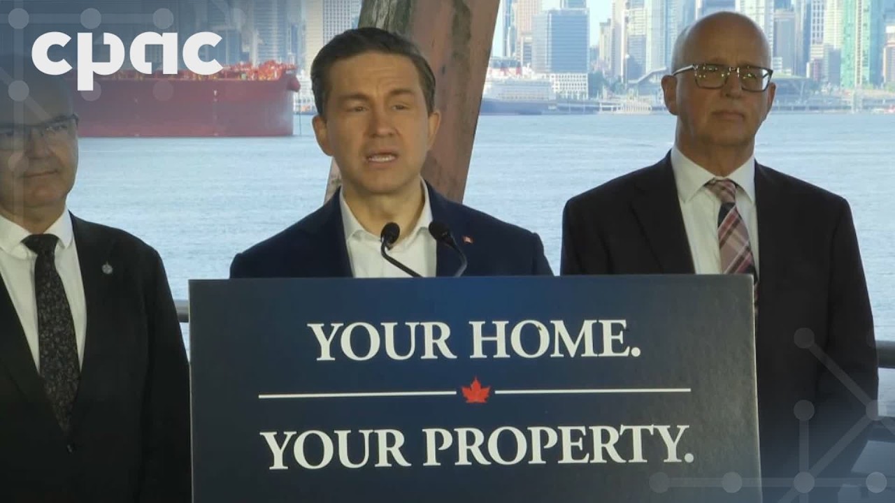 Conservative Leader Pierre Poilievre holds a news conference on property rights – May 21, 2026