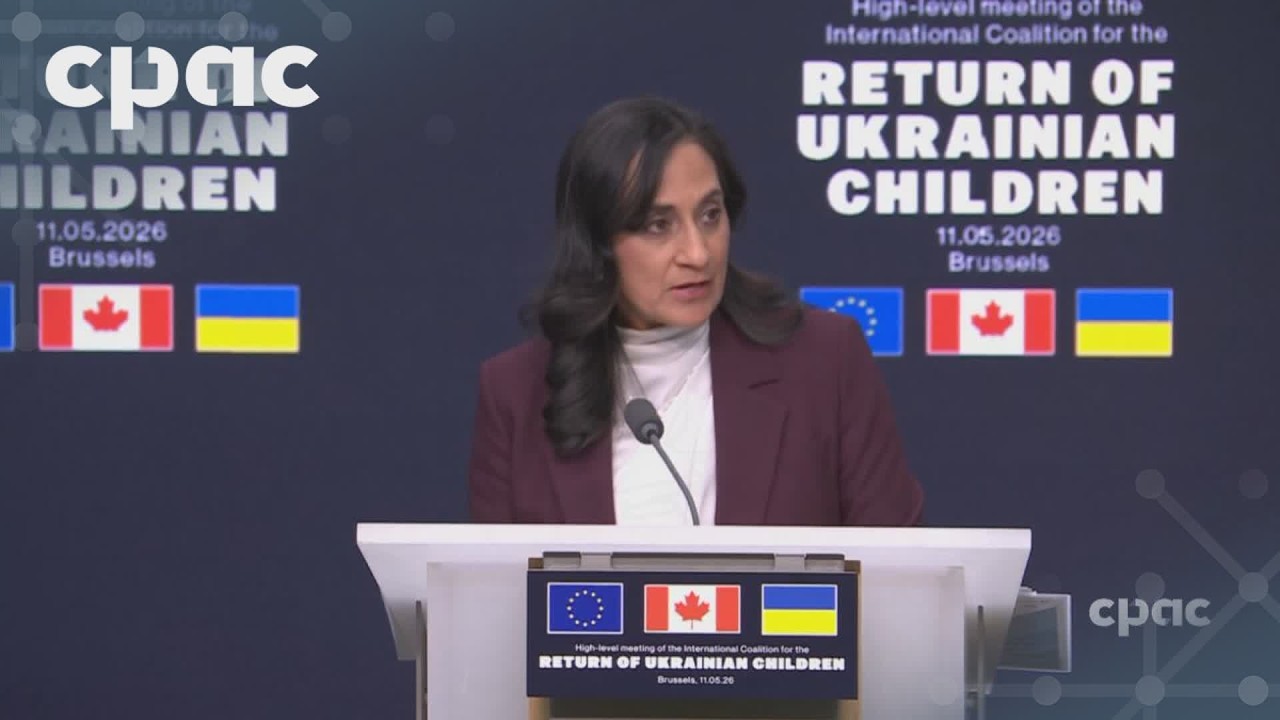 Foreign Affairs Minister Anand on kidnapped Ukrainian children – May 11, 2026