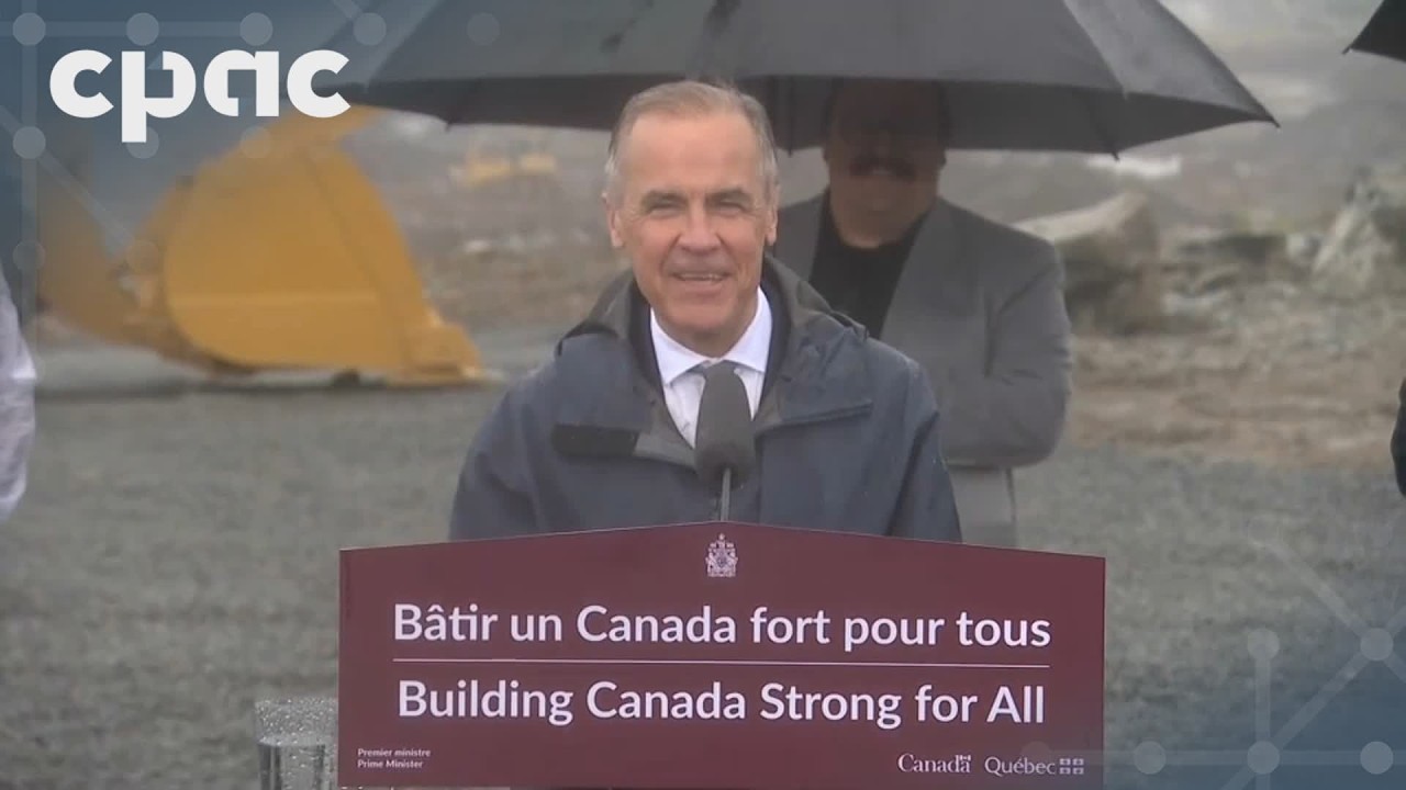 Le PM Mark Carney fait une annonce à Saint-Michel-des-Saints, au Québec – 19 mai 2026