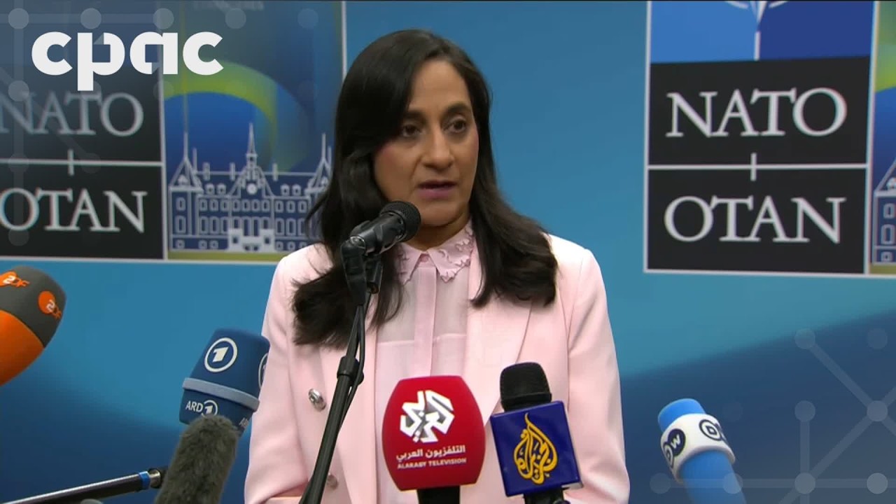 Minister Anand speaks to media at NATO foreign ministers’ meeting – May 22, 2026