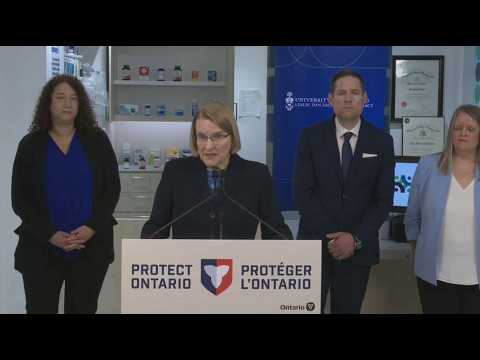 Ontario Health Minister Sylvia Jones holds a news conference in Toronto – May 11, 2026