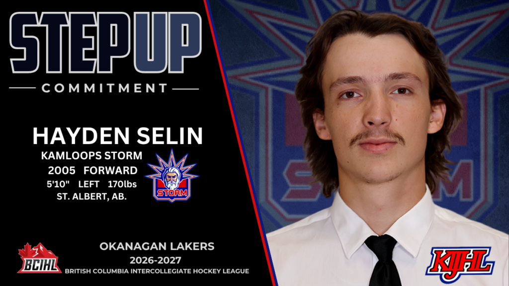 Storm’s Selin commits to BCIHL’s Lakers