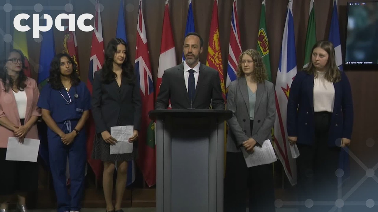 Environmental groups hold a news conference on Parliament Hill – June 16, 2026