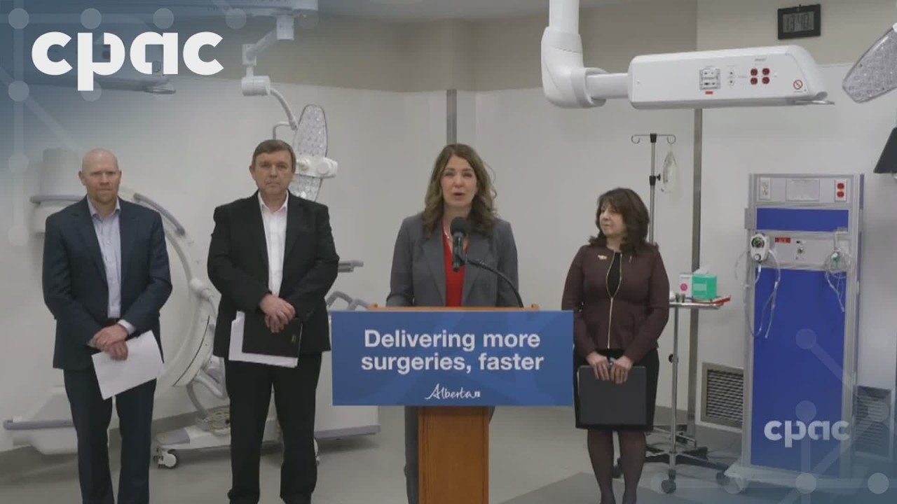 Alberta Premier Danielle Smith announces measures to improve surgical care access –  June 1, 2026