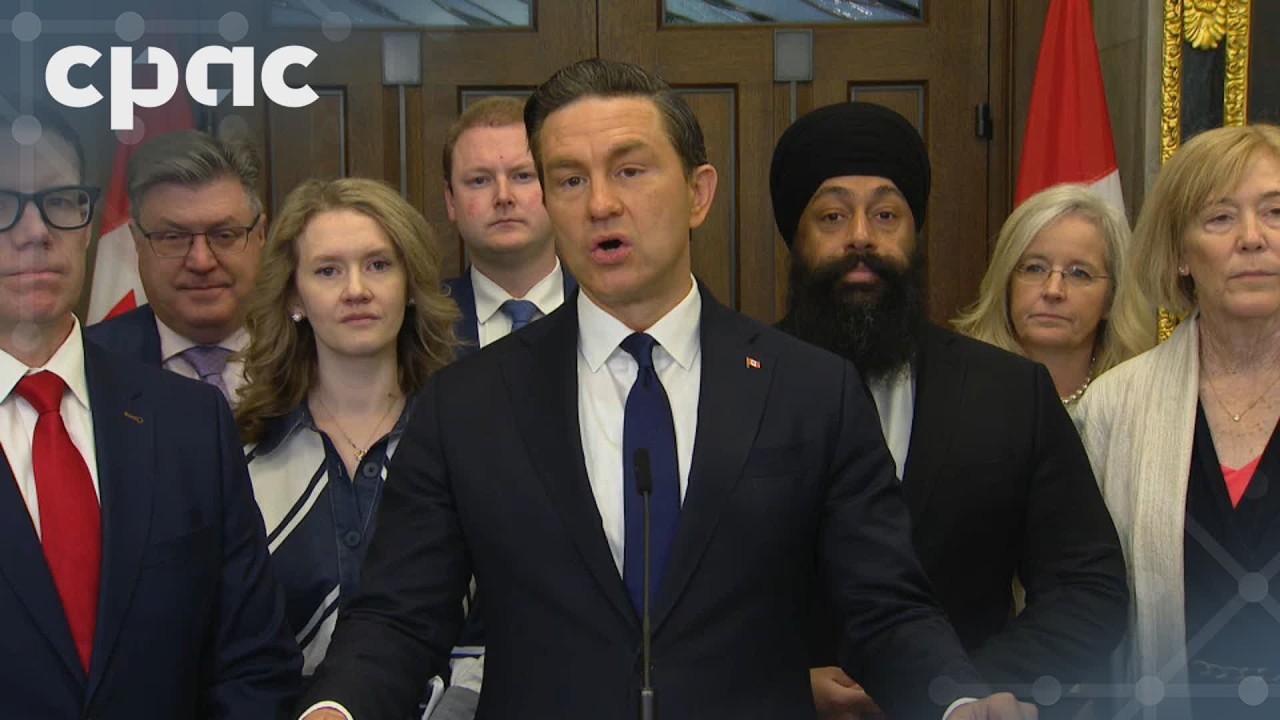 Conservative Leader Pierre Poilievre speaks with reporters on Parliament Hill – June 1, 2026