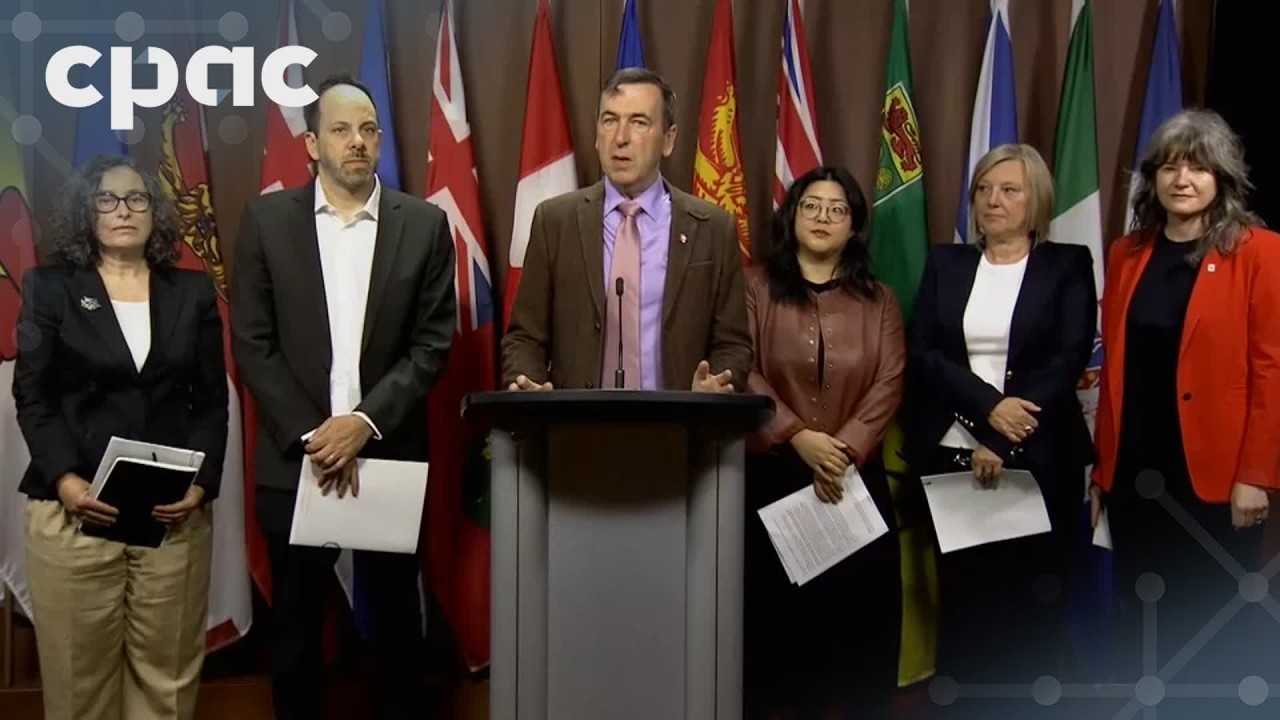 Environmental groups hold a news conference on Parliament Hill – June 3, 2026