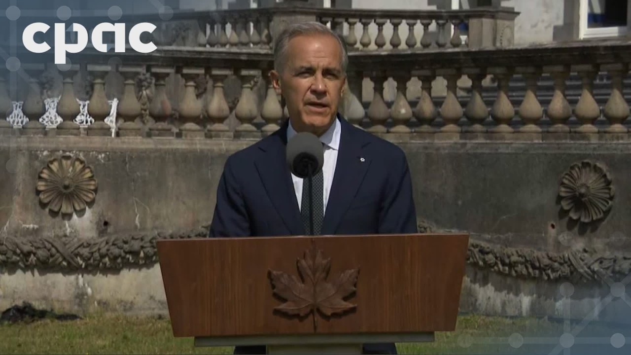 PM Mark Carney speaks with reporters in County Mayo, Ireland – June 14, 2026